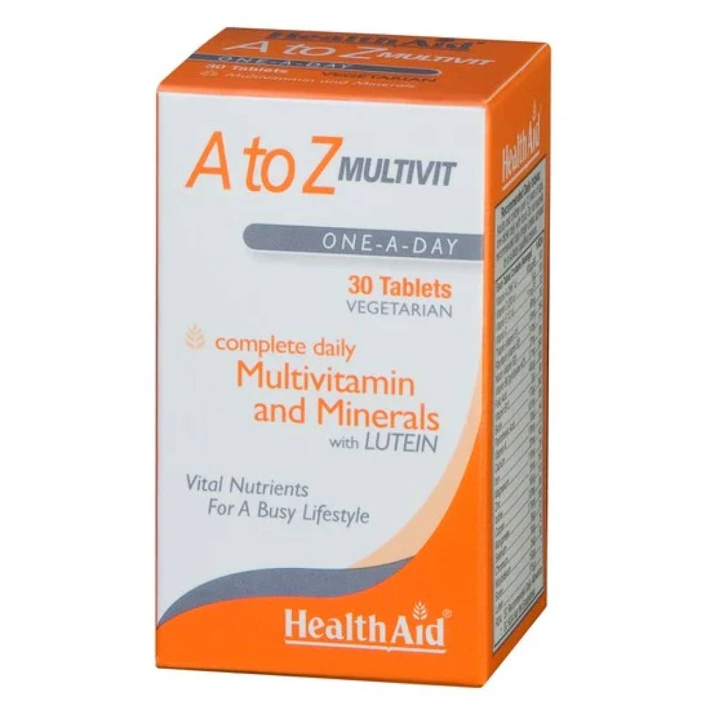 Health AId A to Z MULTIVIT Βιταμίνες & Μέταλλα & Λουτεΐνη, 30 caps
