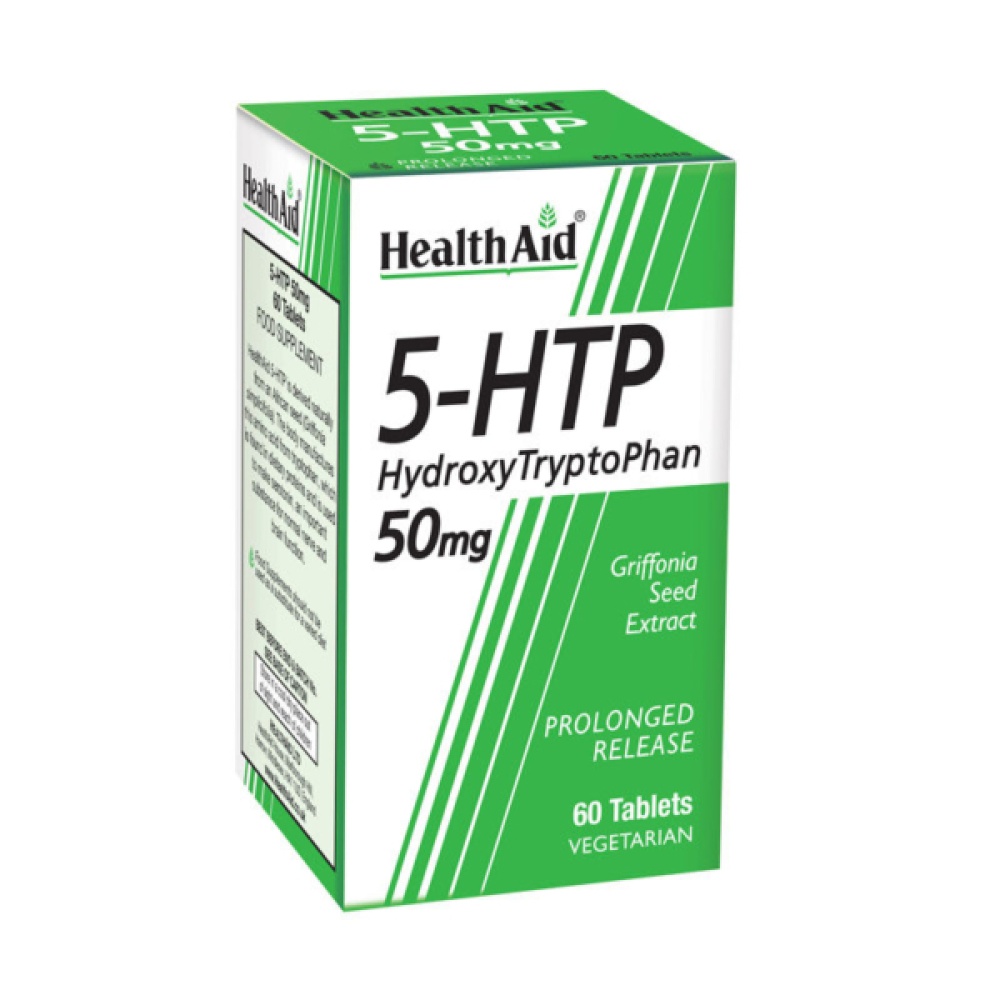 Health Aid 5-HTP Hydroxy Tryptophan Υδρόξυτρυπτοφάνη 50mg 60 tabs