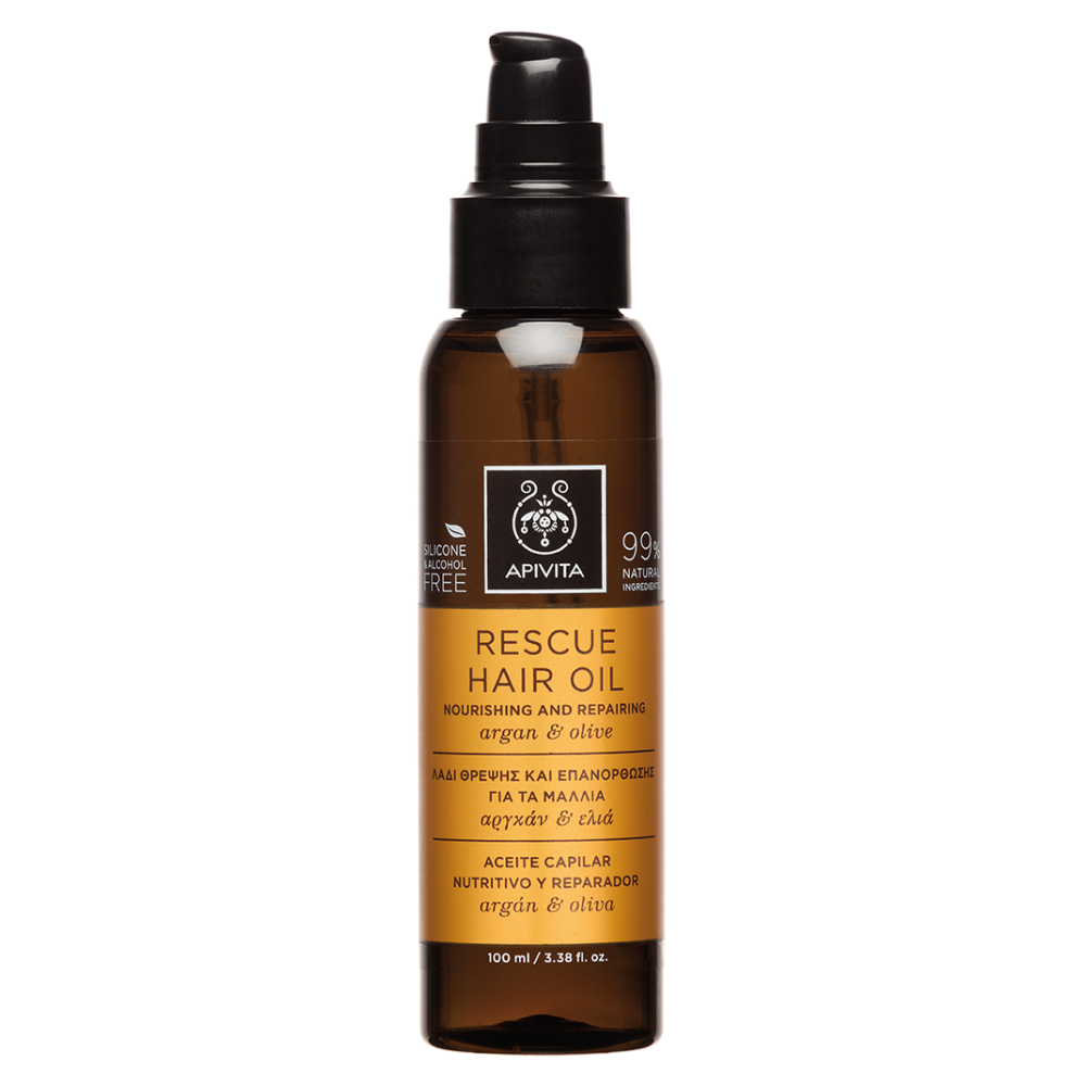 Apivita Rescue Hair Oil με Αργκάν & Ελιά 100ml