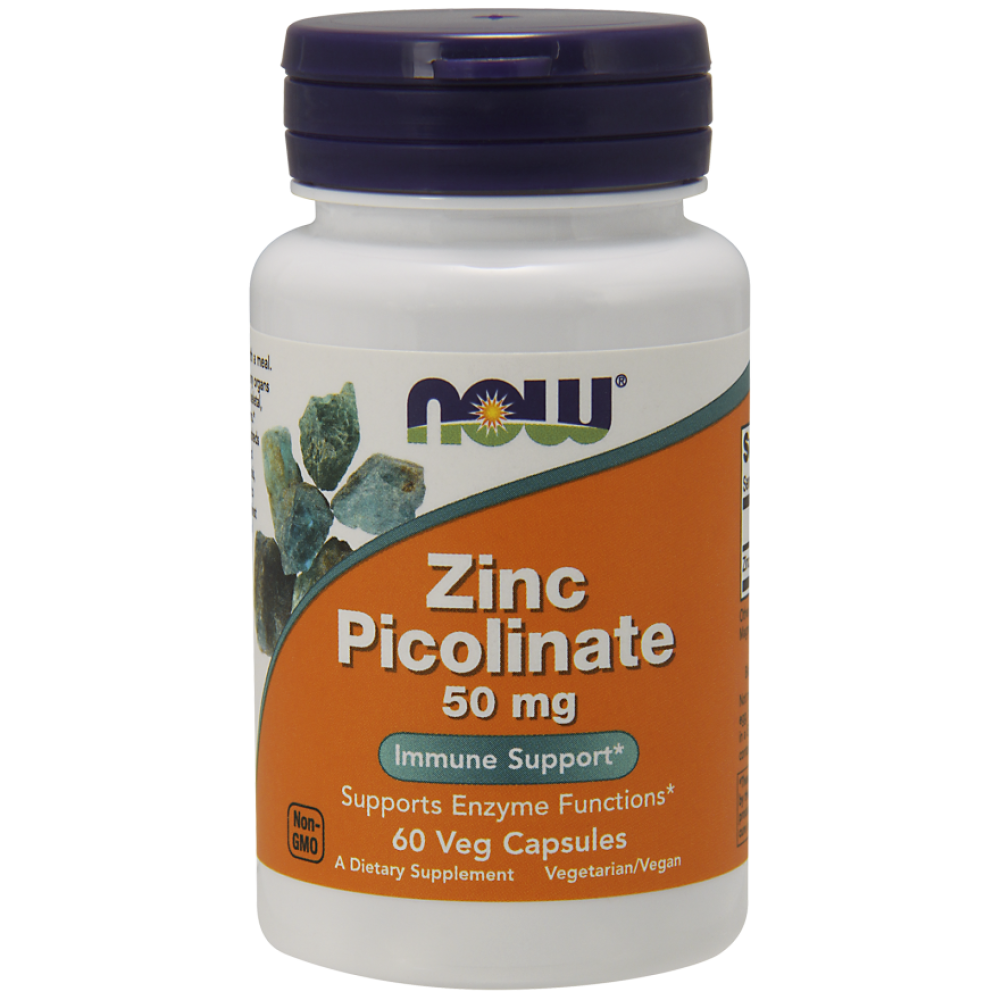 Now Foods Zinc Picolinate 50mg 60 caps