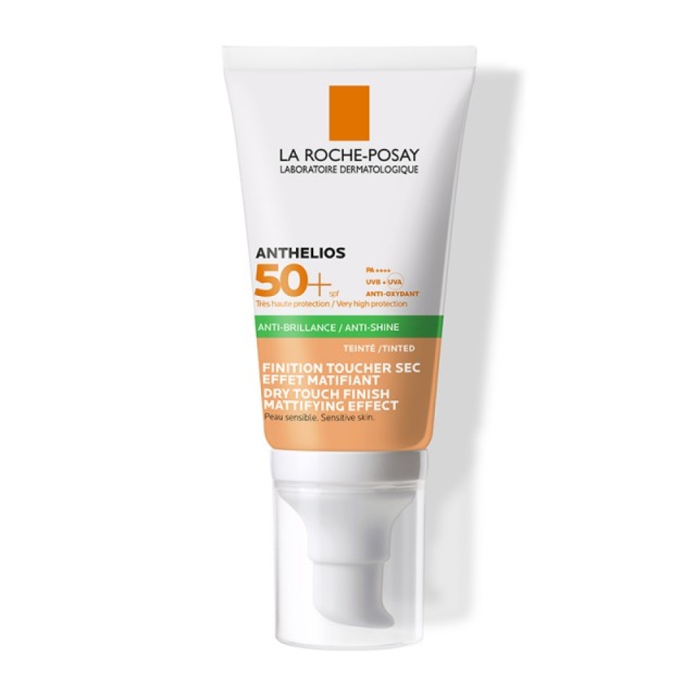 La Roche Posay Anthelios XL Anti-Shine Tinted Dry Touch Gel-Cream SPF50, Αντηλιακή Gel-Κρέμα Προσώπου με Χρώμα 50ml