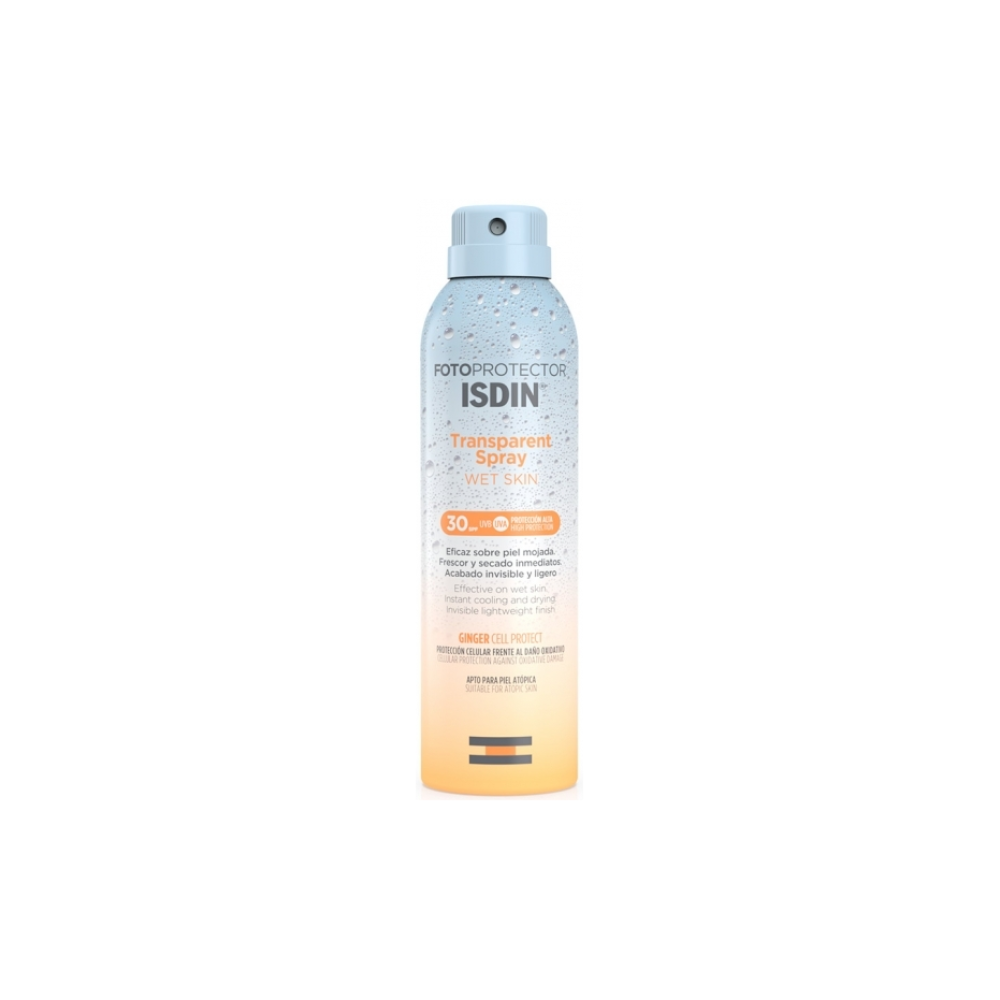 ISDIN Fotoprotector Transparent Spray Wet Skin 30SPF, 250ml