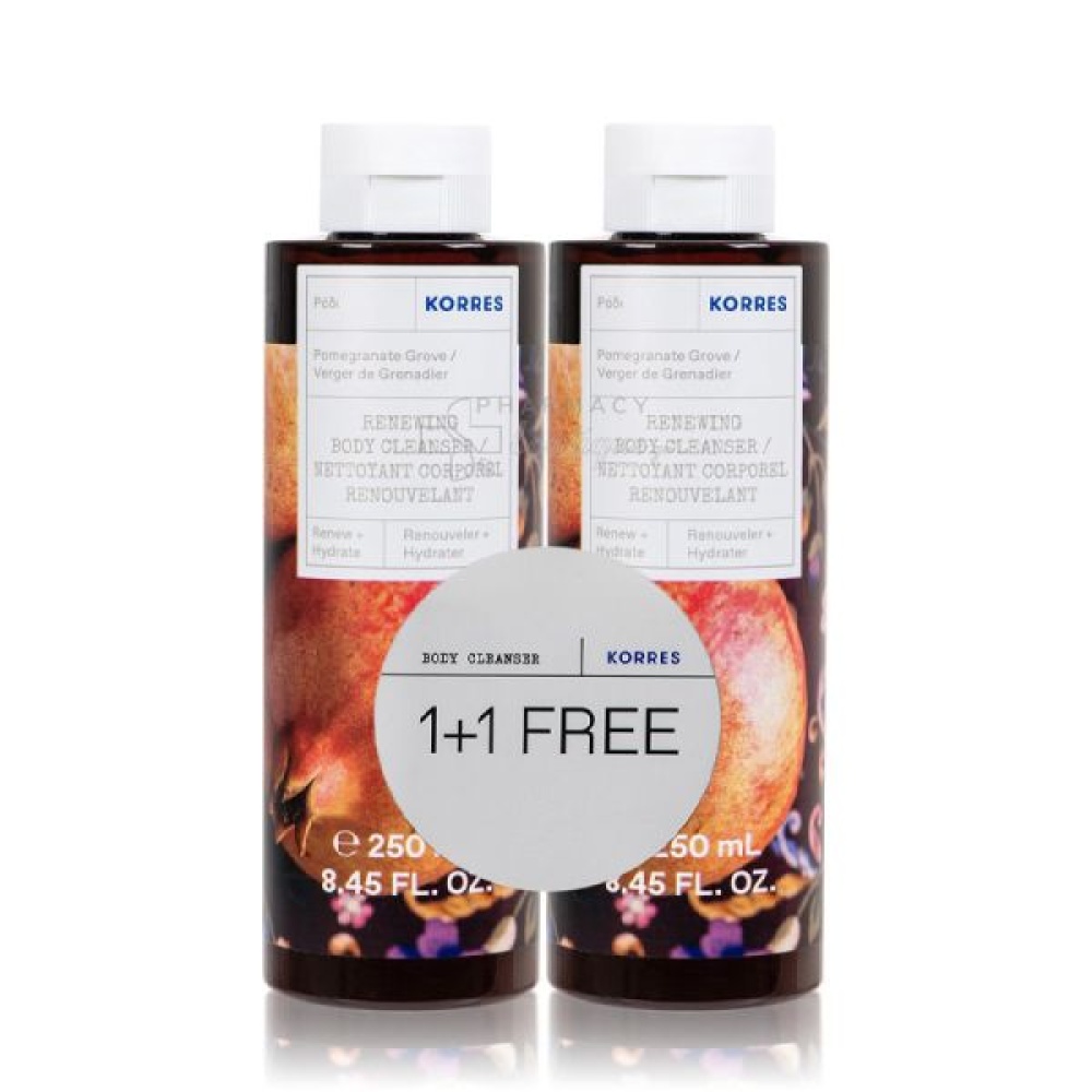 Korres Αφρόλουτρο Ρόδι 1+1 Δώρο 250ml