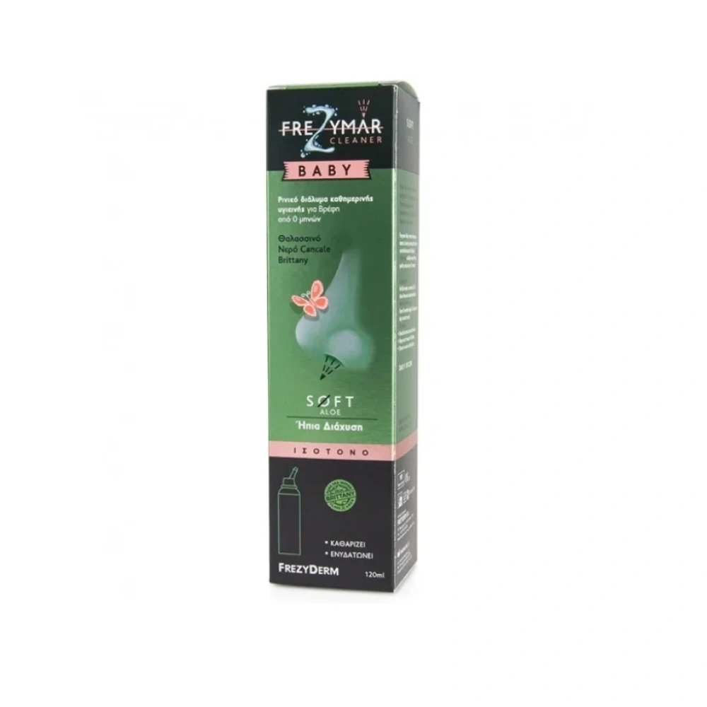Frezyderm Frezymar Cleaner Baby Soft Aloe Ρινικό Διάλυμα Καθημερινής Υγιεινής για Βρέφη 120ml