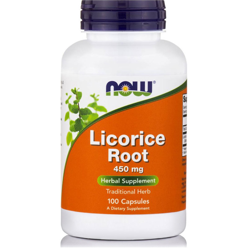 Vegan Now Foods Licorice Root 450mg 100 Κάψουλες