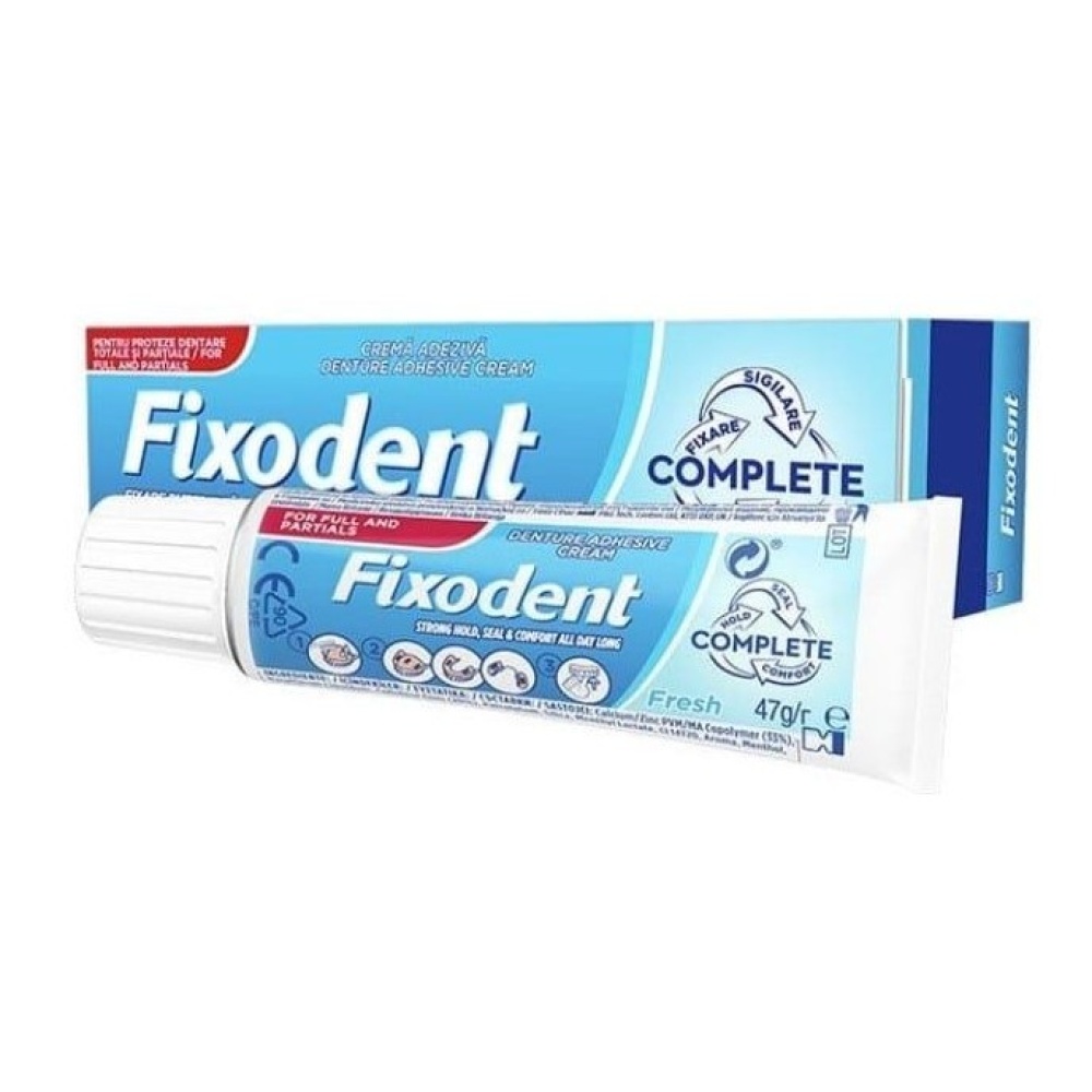 Fixodent Complete Fresh Στερεωτική Κρέμα Τεχνητής Οδοντοστοιχίας 47g