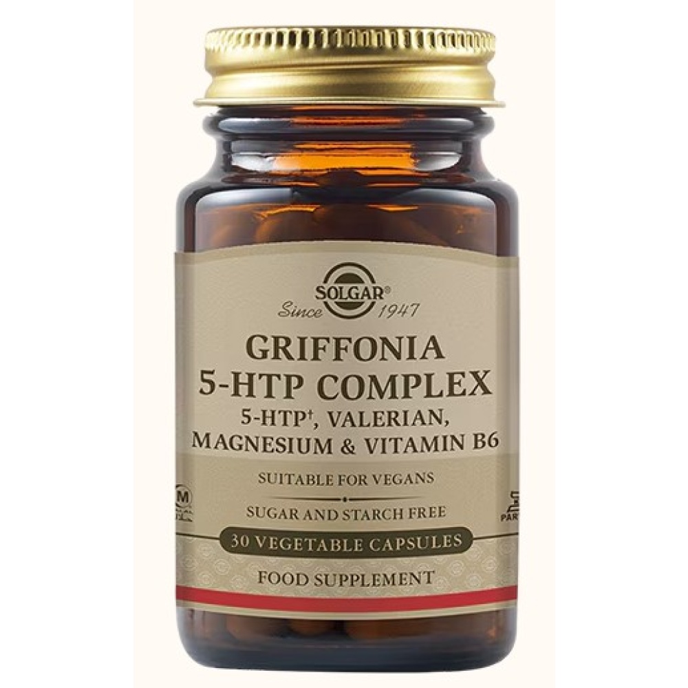 SOLGAR GRIFFONIA 5-HTP COMPLEX Φυτοκάψουλες