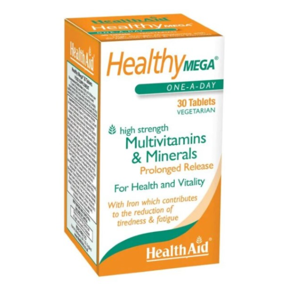 HEALTH AID Healthy MEGA vegetarian icon Αυτό το προϊόν είναι vegetarian.