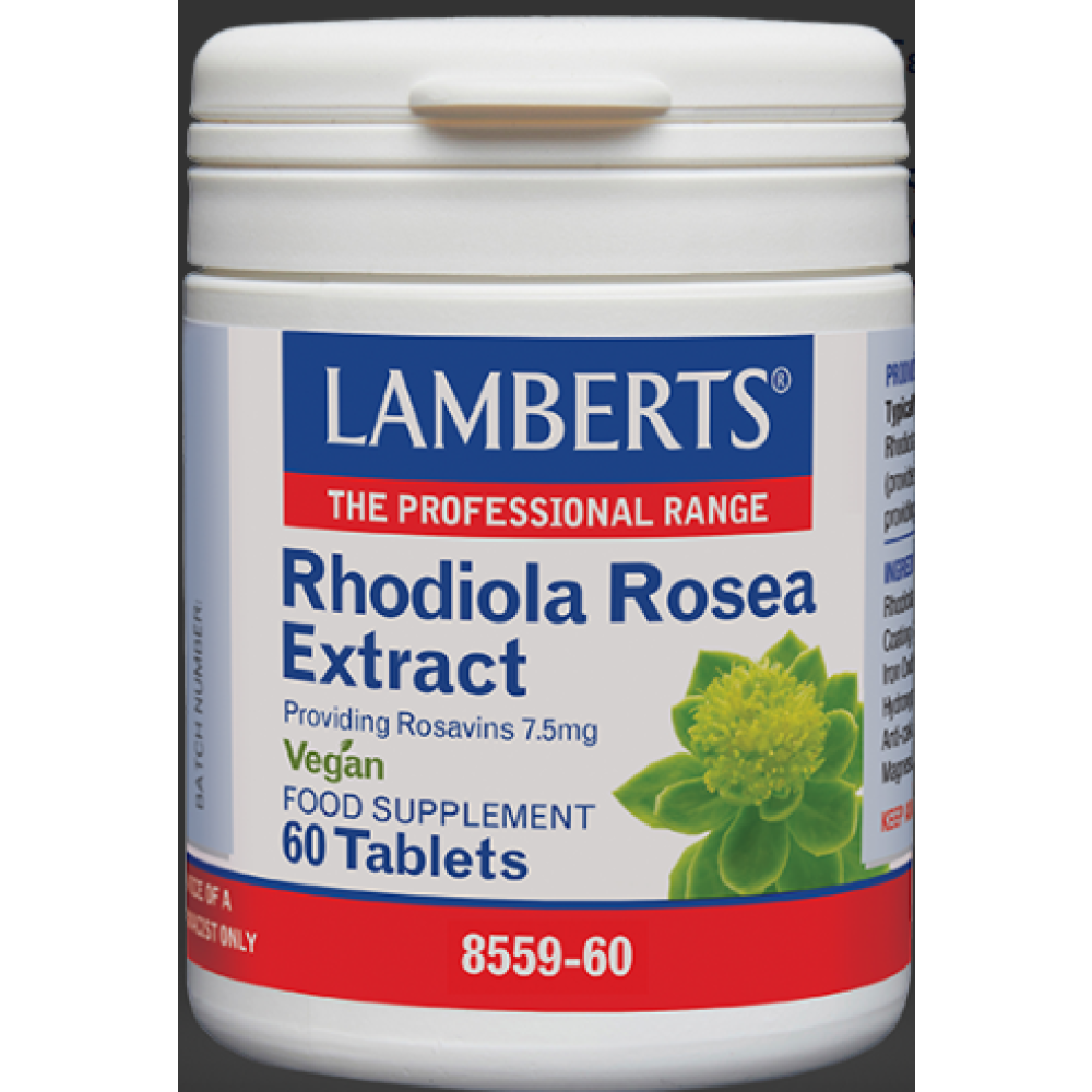 LAMBERT'S Rhodiola Rosea Υψηλής ισχύος τιτλοδοτημένο εκχύλισμα Ροντιόλα Ροσέα
