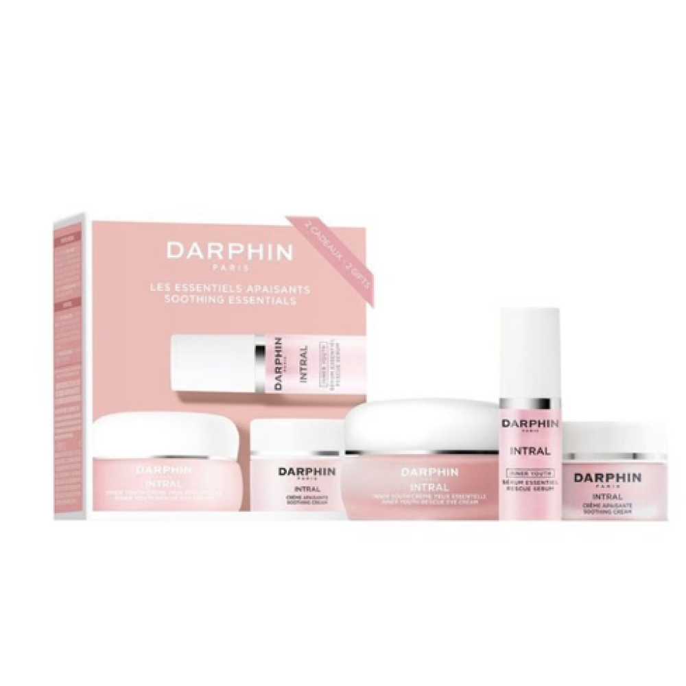 Darphin Intral Inner Youth Κρέμα Ματιών, 15ml & Soothing Cream Καταπραϋντική Κρέμα Προσώπου, 5ml & Ορός Προστασίας, 5ml