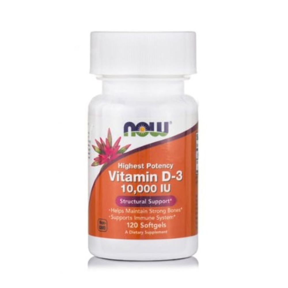 Now Vitamin D3 10.000 IU, 120softgels