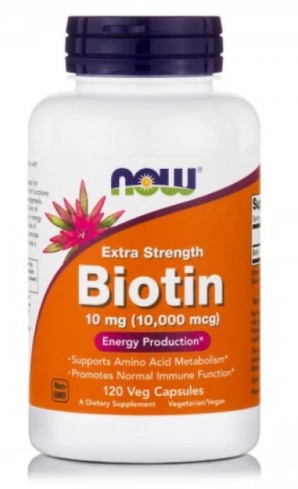Now Foods Extra Strength Biotin 10mg,120 veg.caps