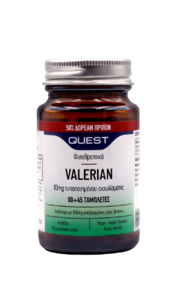 Quest valerian 83mg extract 90 + Δώρο 45tabs